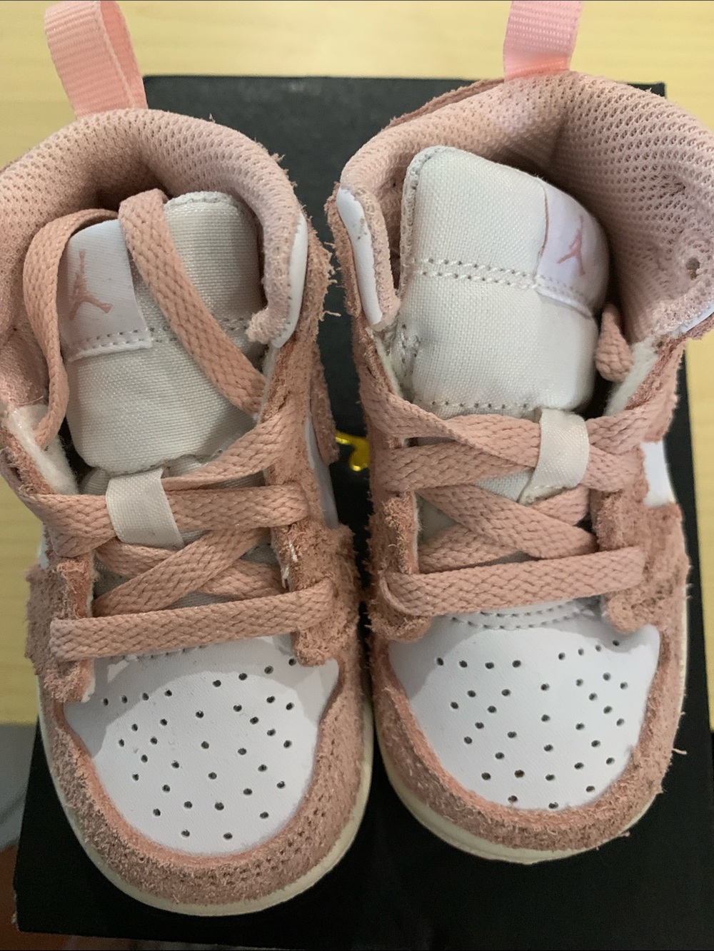 Nike Jordon 
Pink and White Kids Sneakers